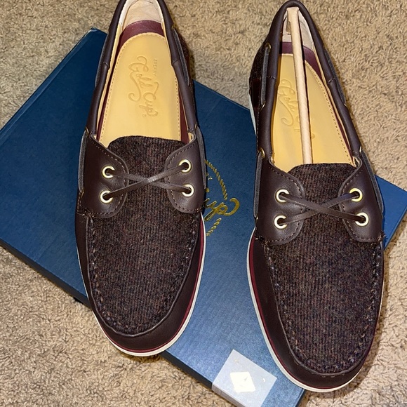 Sperry Gold Cup A/O X Tweed Brown Brand New - Picture 2 of 5